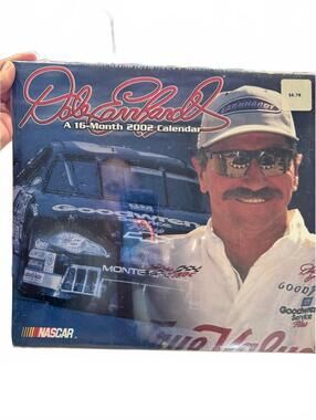 Mead Dale Earnhardt Sr 2002 16 Month Wall Calendar Sealed Vintage NASCAR